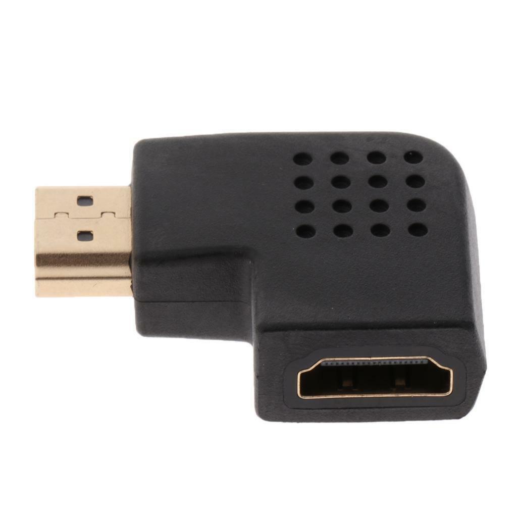 Left Angle Adapter Vertical Flat M/F Connector Low Profile Design