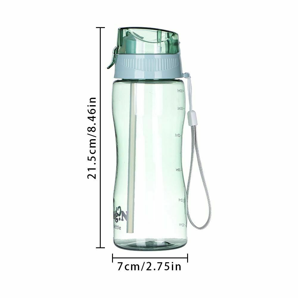 Portable Gym Travel Drinks Mugs Free Leakproof Sports Water Bottle Clear Bottle