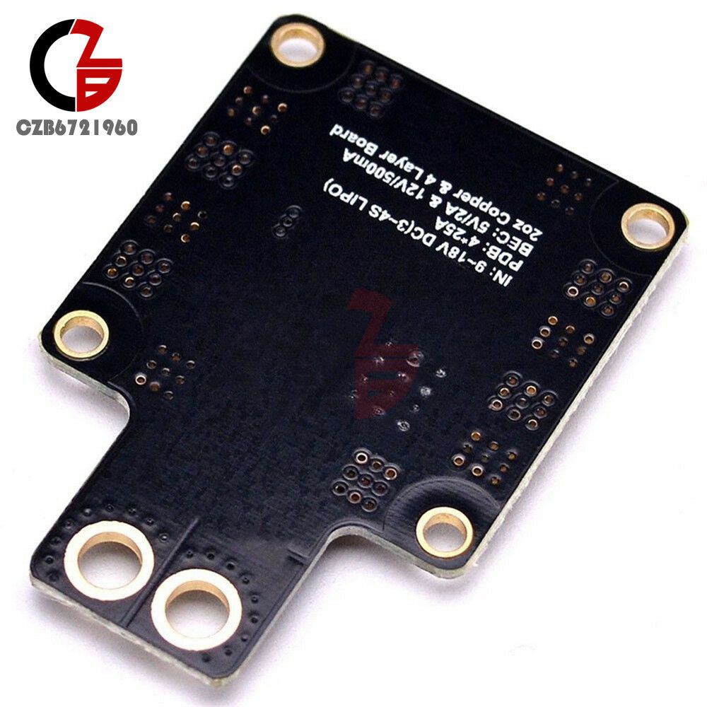 PDB-XT60 Copper Power Distribution Board with BEC 5&12V 3S 4S for RC Multirotors