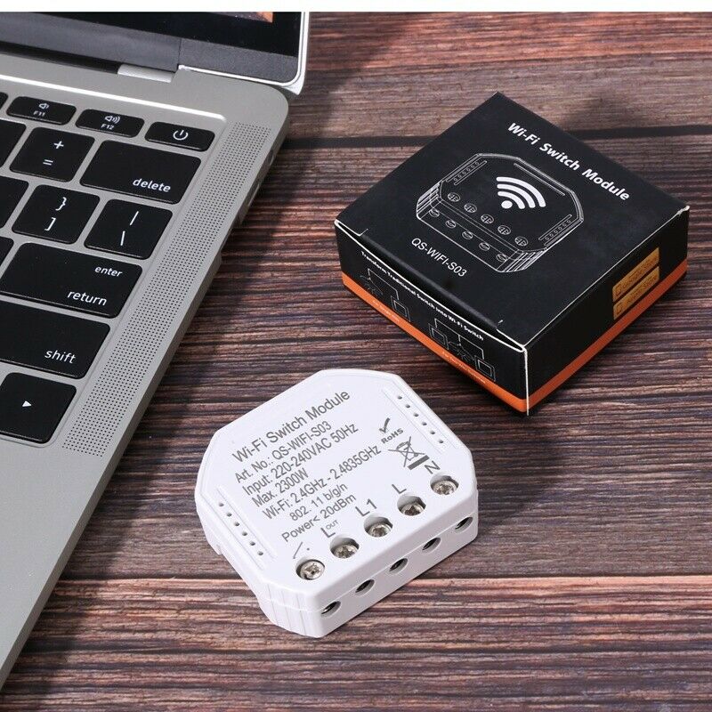 2Pcs Wifi Smart Light Switch Diy Breaker Module Smart Life/Tuya App Remote ConI7
