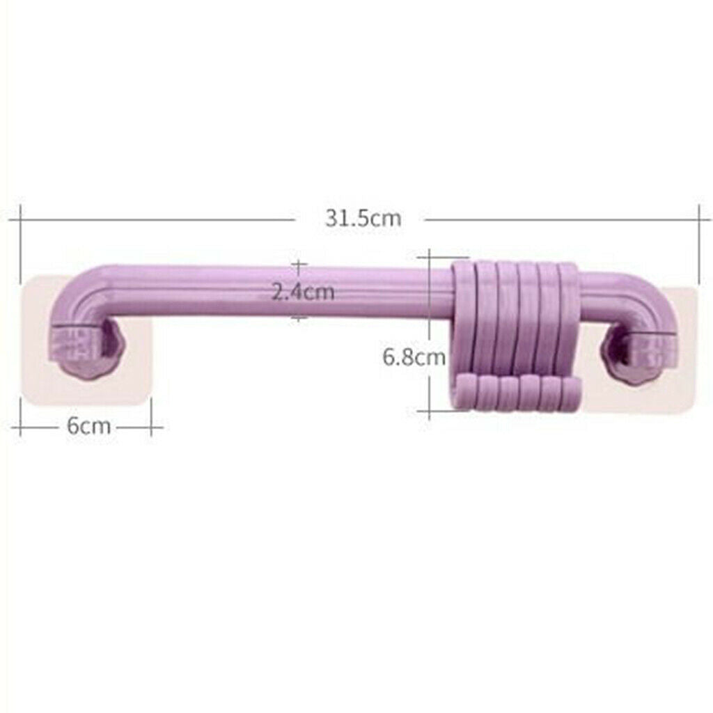 6 Hook Self Adhesive Hanger Hooks Purple