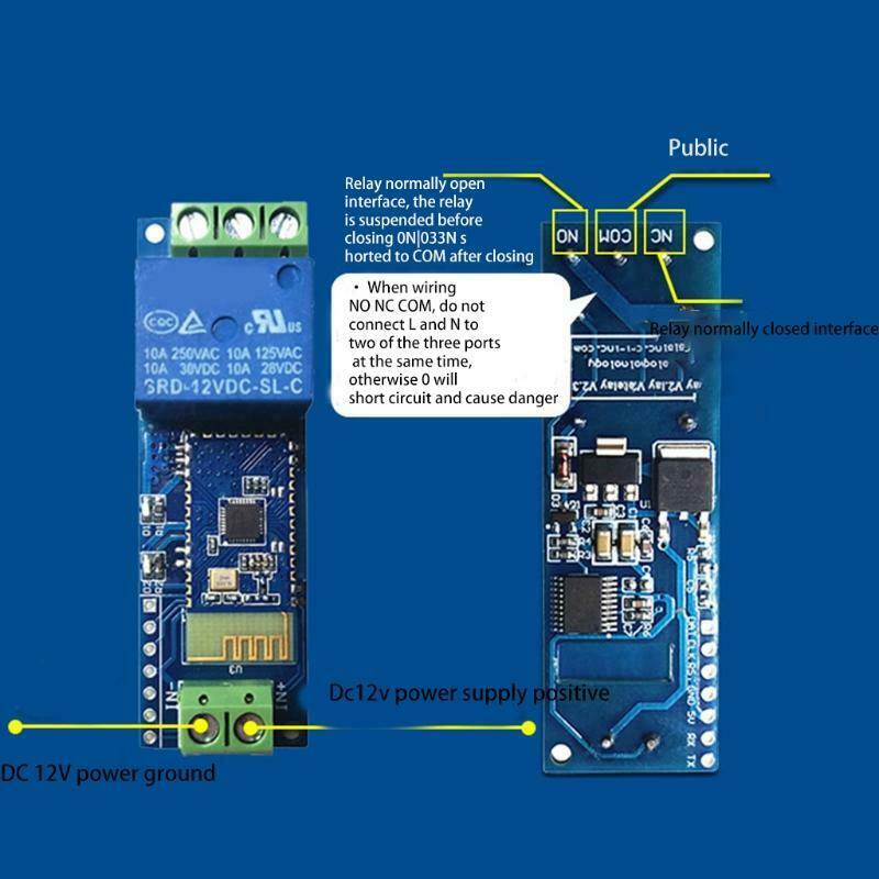 Bluetooth Relay Module Mobile Phone Remote Control Switch for Web/Bluetooth