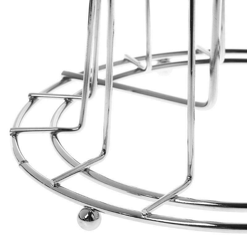 Stylish Mug Tree Iron Holder Coffee Cups Drain Organizer 6 Racks Stand Bottle