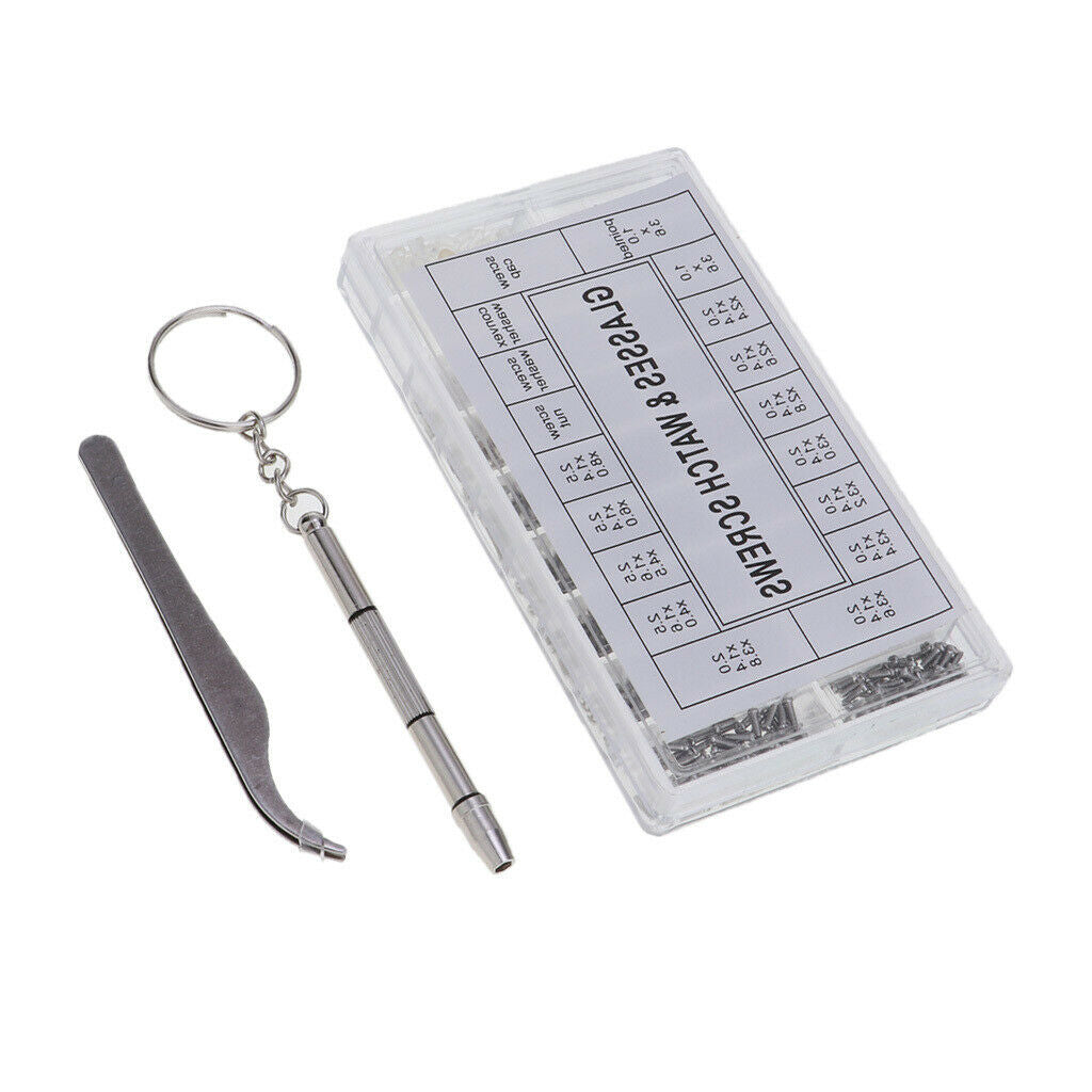 Eyeglasses Repair Kit 1000pcs  Glasses Screws \u0026 Nuts with Micro