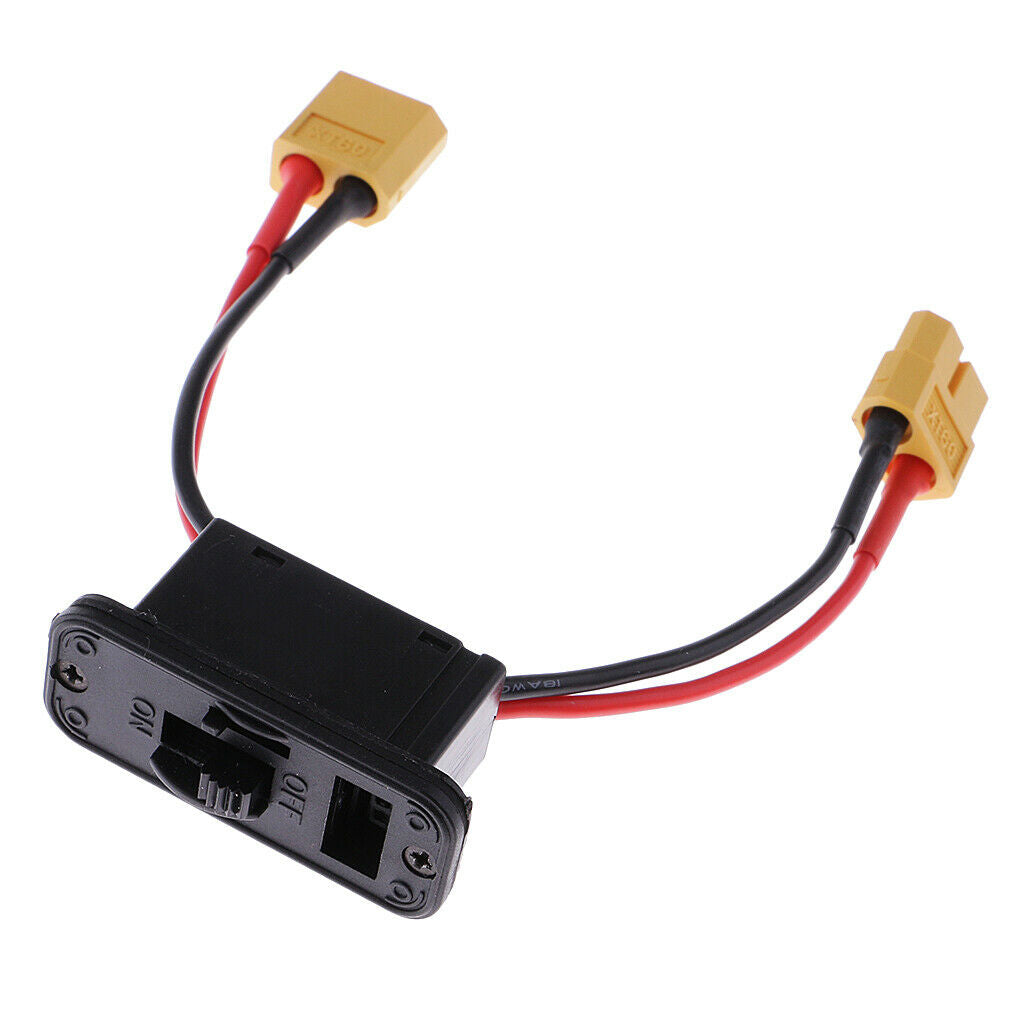 XT60 Plug On/Off Switch Connector Extend Male Female Wire For Li-po Battery