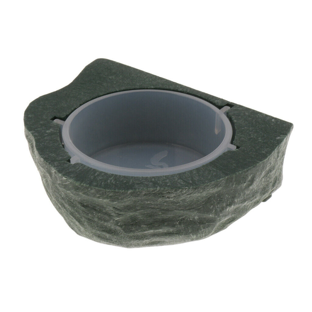 2pcs Mini Magnetic Feeding Ledge Feeder For Gecko Diet, Food or Water Green