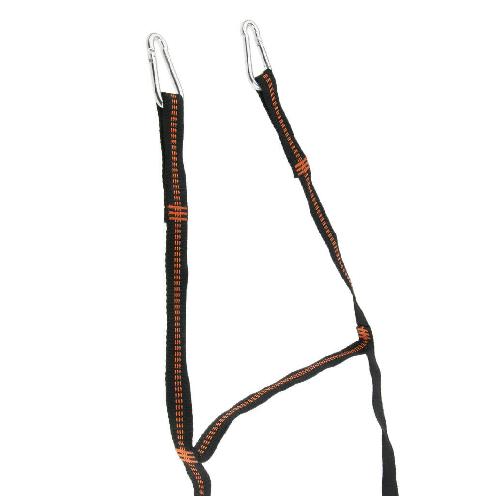 Rope ladder for indoor and outdoor use with strong carabiners