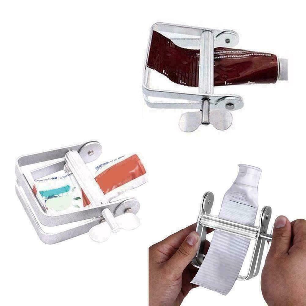 Toothpaste Squeezer Tool Dispenser Metal Paint Tube Roller Tool V8E3 Hand U4R3