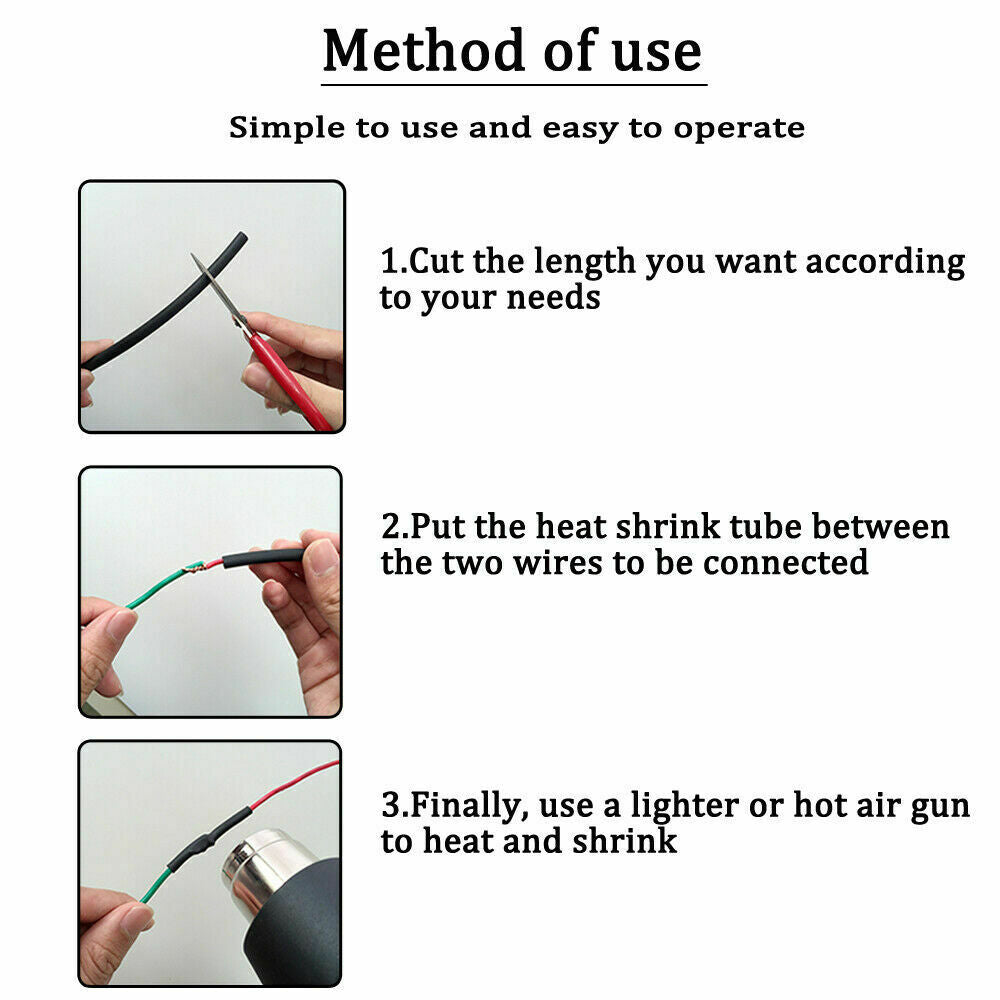 5ft 3/8" Yellow 3:1 Dual-Wall Adhesive Glue Lined Heat Shrink Tubing