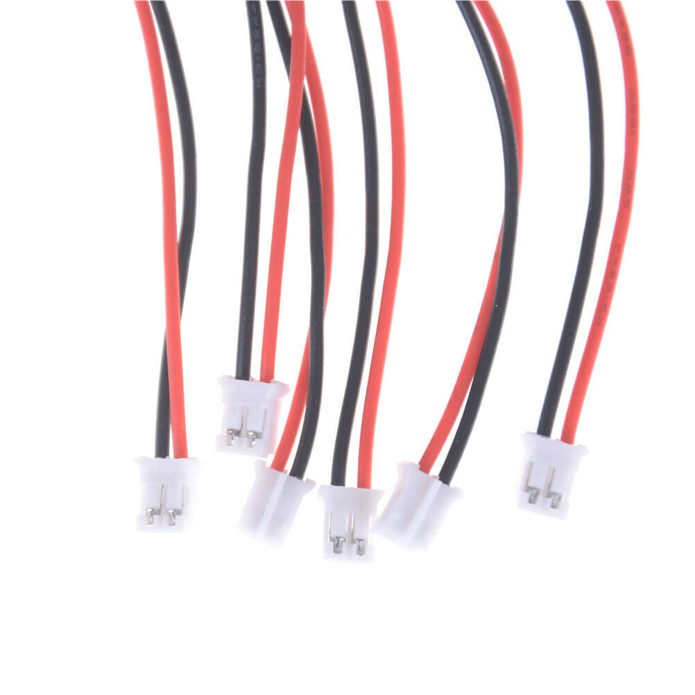 10Pcs Mini Micro PH 2.0mm JST 2-Pin Male Connector Plug Wires Cables 200m.l8