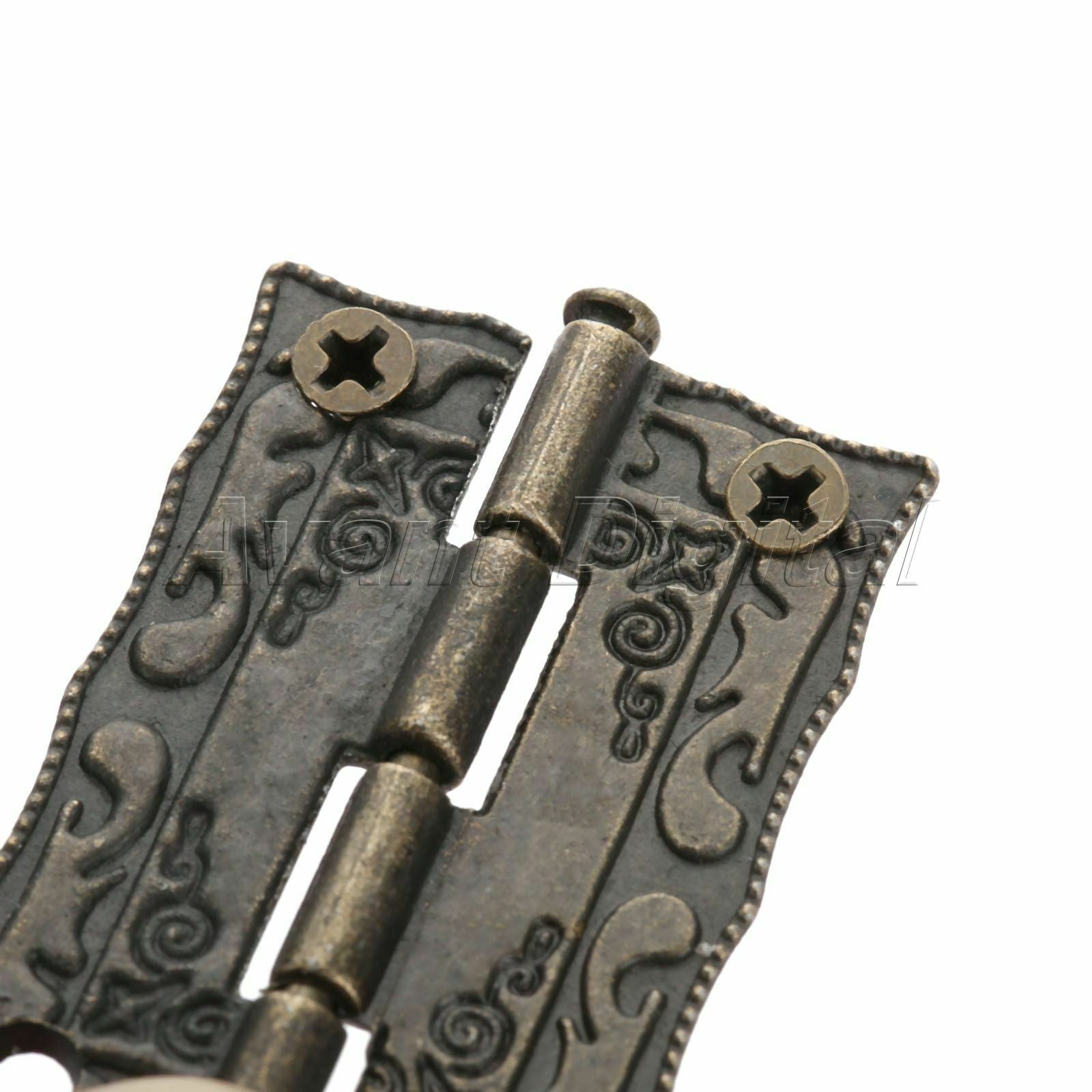 2PCS Metal Amboss Chest Suitcase Jewelry Box Lock Box Latch Clasps w/ 4pc Hinges