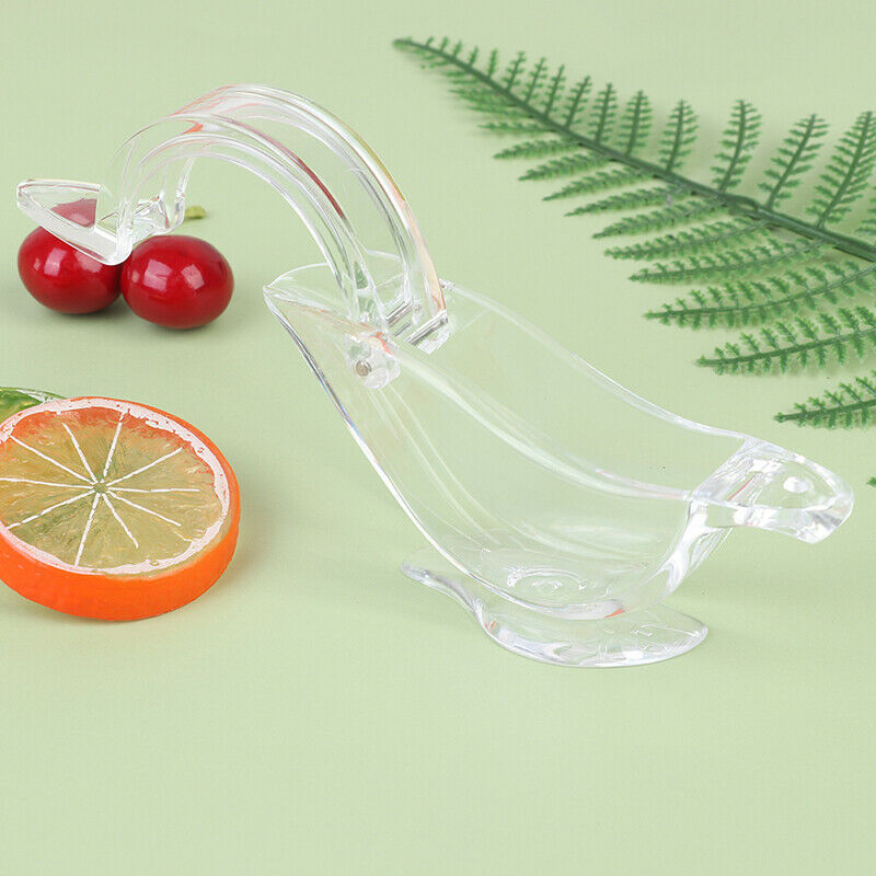 Acrylic Lemon Clip Manual Transparent Fruit Juicer Home Kitchen Bar Gadg.l8