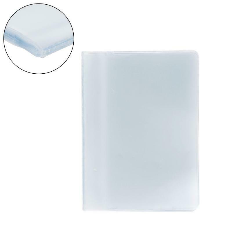 Plastic PVC Clear Pouch Name ID Credit Card Holder Case Organizer Keeper Pocket