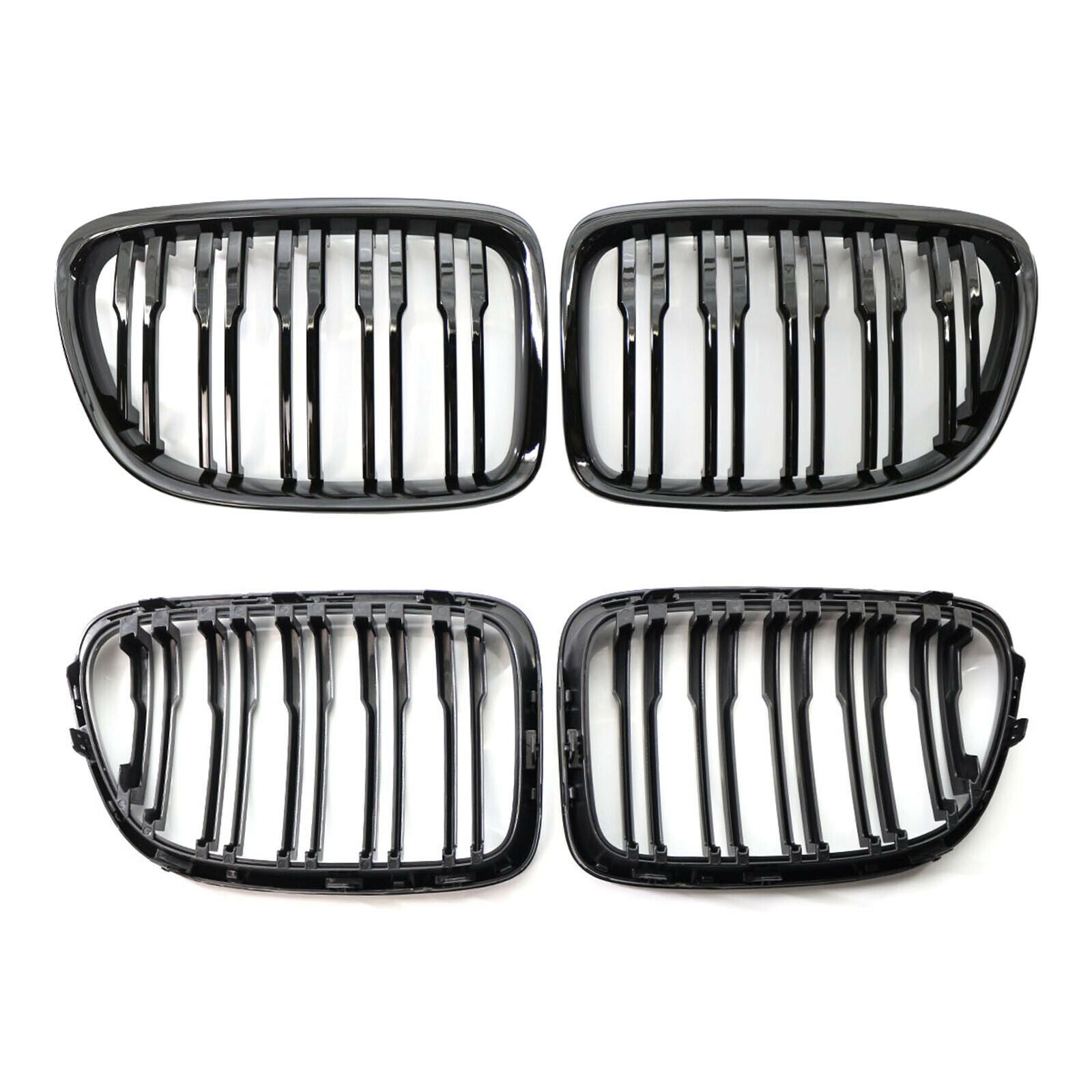 2x Front Grille Compatible with BMW X1 E84 11-16 Replacement Parts Acc