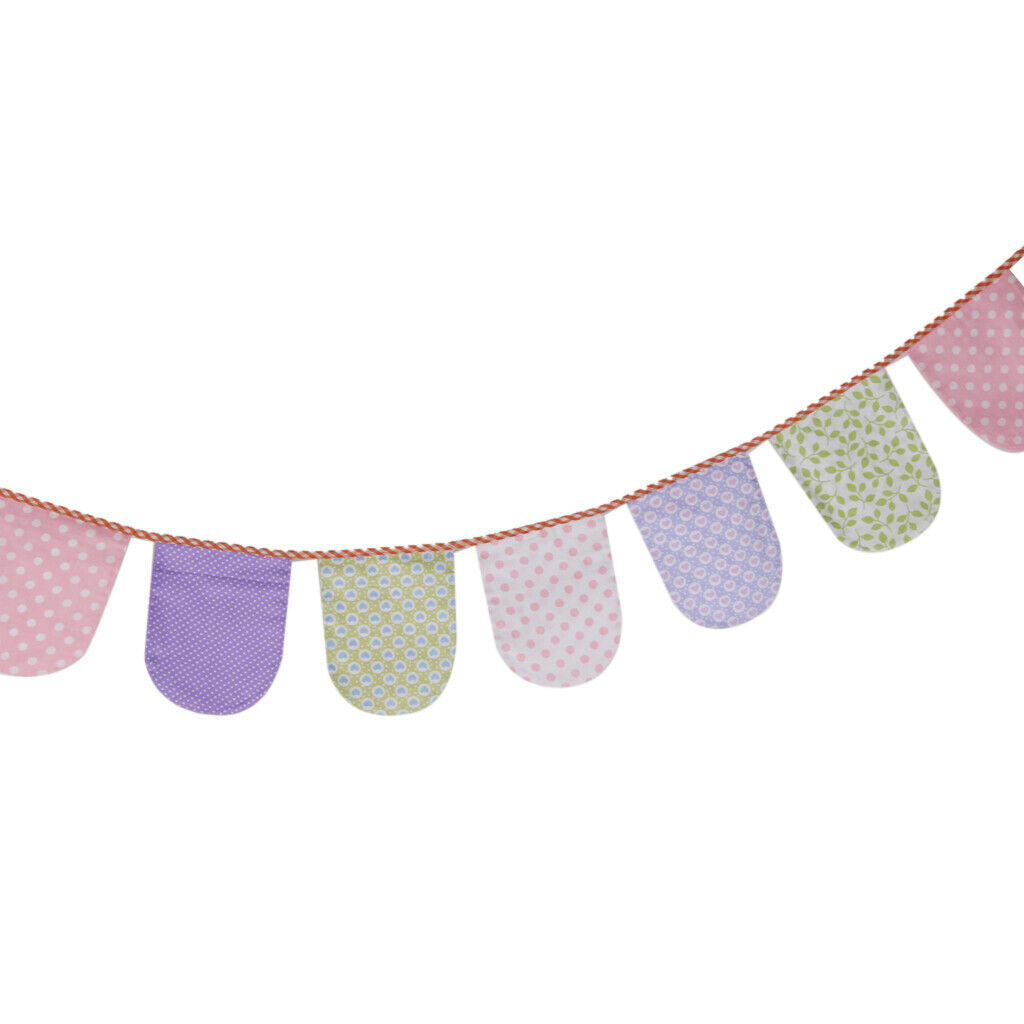 Multiple Pattern Fillet Flags Banner for Decor Tent/Home/Birthday Party