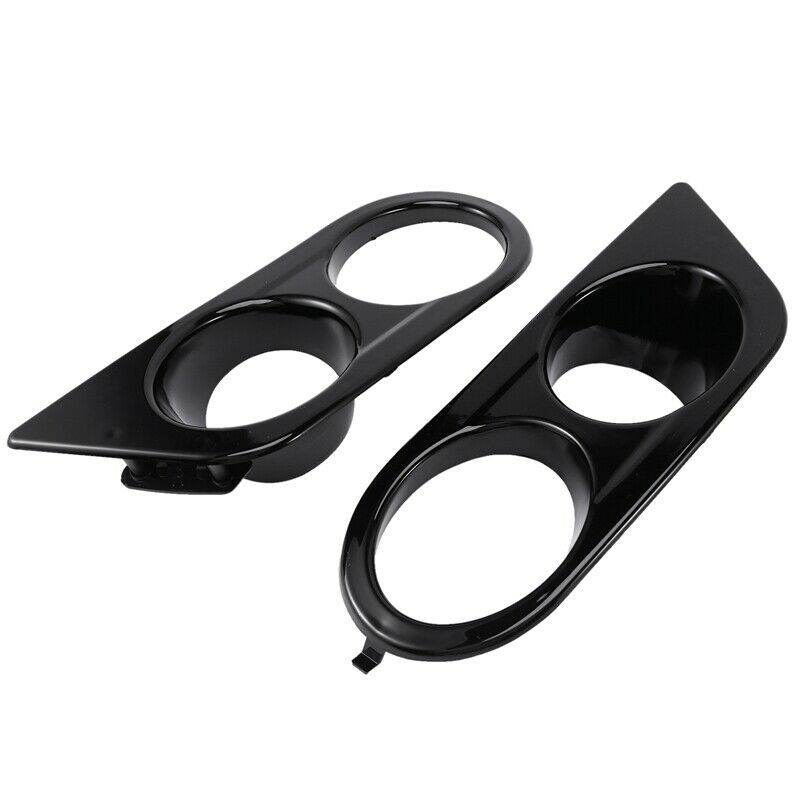 Pair Glossy Black Fog Light Cover ABS Fit For BMW E46 M3 2-Door 2001-2005 2006