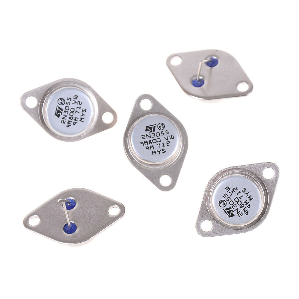 Details about  5 x 2N3055 NPN AF Amp Audio Power Transistor 15A  WF