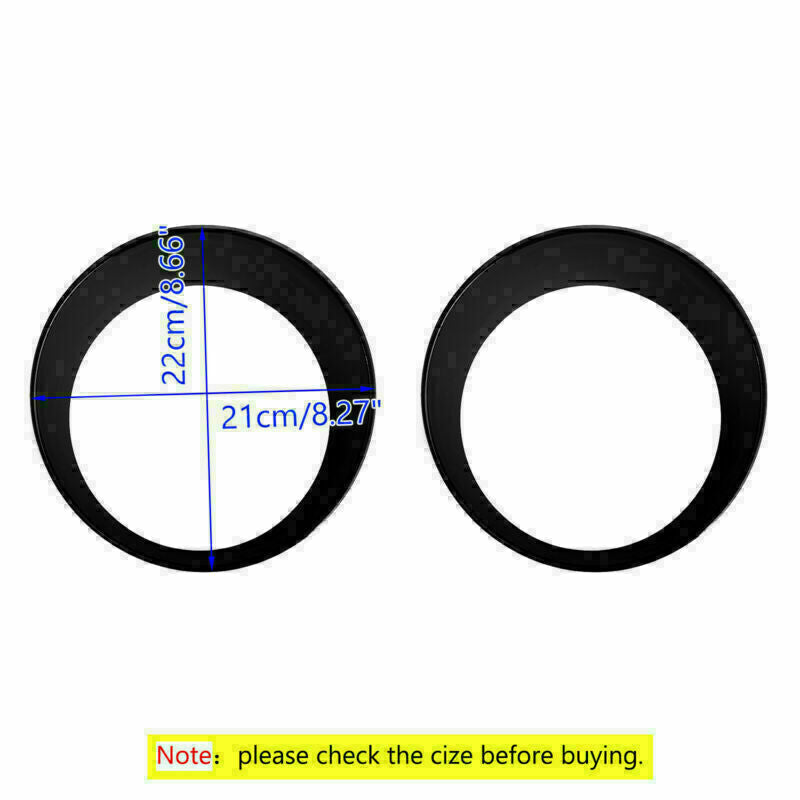 Black Headlight Bezels Headlight Cover Trim For 18-19Wrangler JL UnlimitedCN