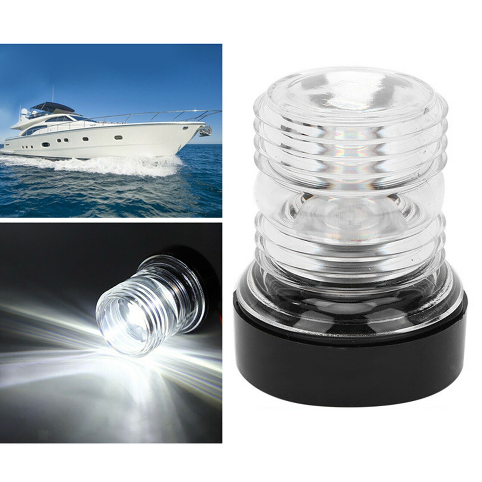 Waterproof Yacht Anchor Light LED Safety Stern Navigation Lamp Safety Vessel