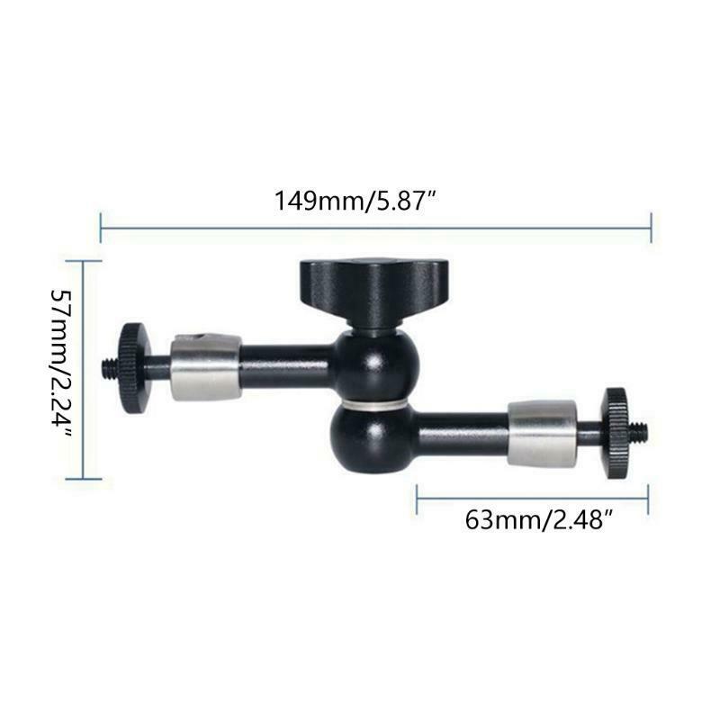 7-inch Multi-Function -Magic Arm Universal Crab Claw Clamp Bracket 1/4" Screw
