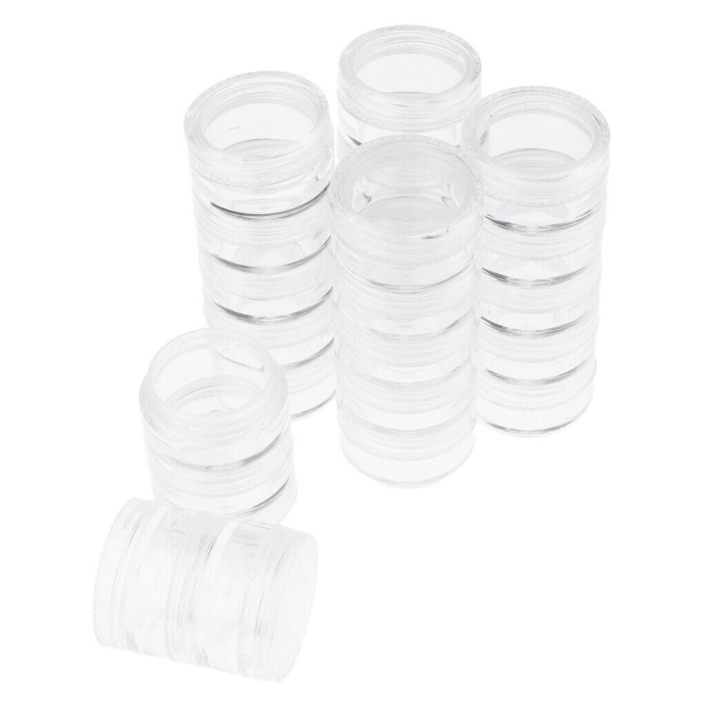 Plastic Storage Container Set Beads Storage Boxes & Transparent Bottles