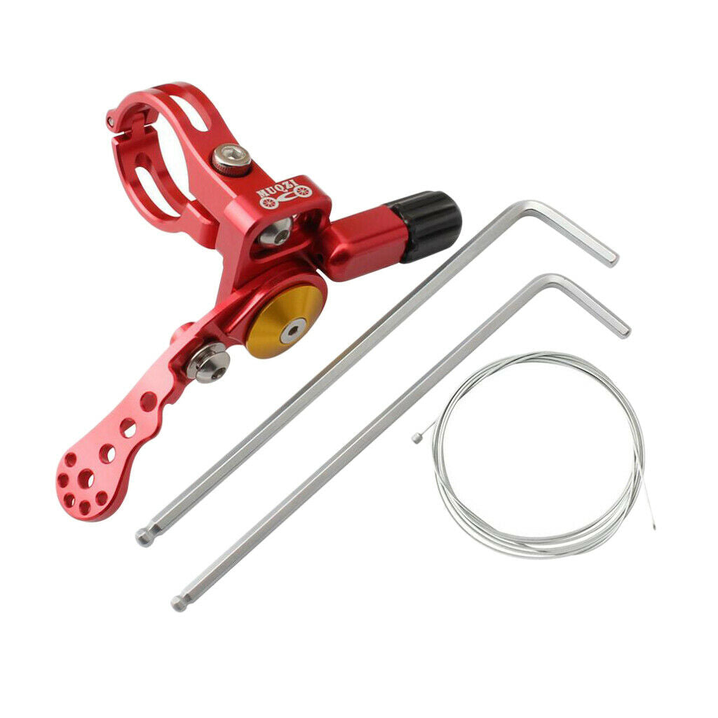 Dropper Lever Aluminum Alloy Seatpost Drop Brake for 24mm Handlebar Red