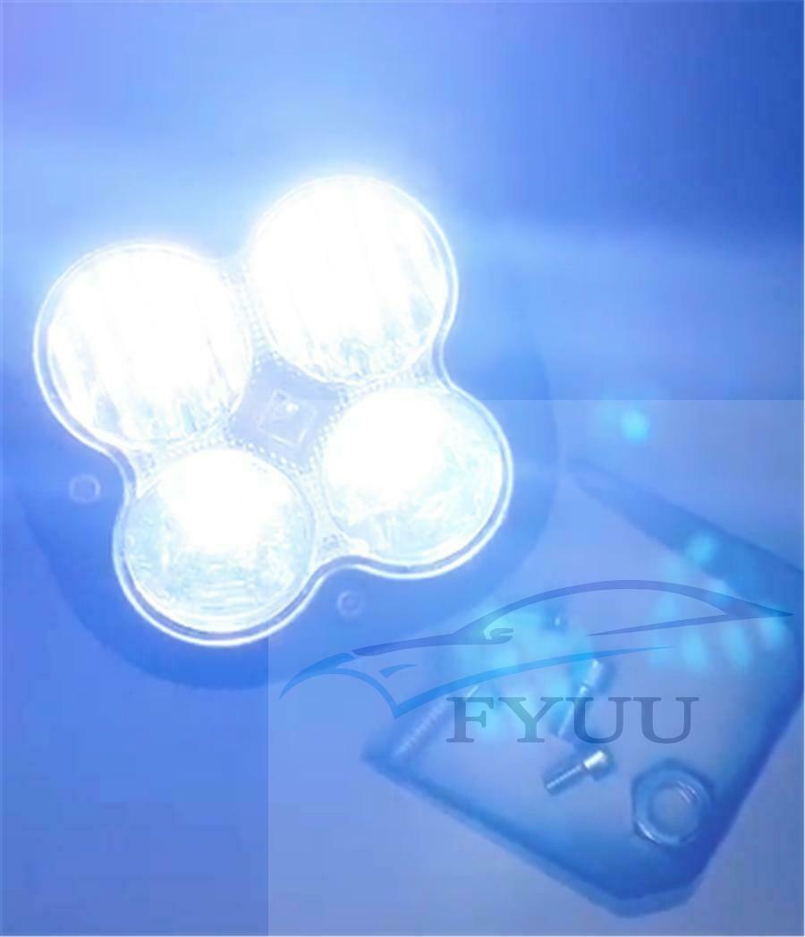 2pcs 3.1" 80W Super Bright Fog Lamp 8000LM LED Work Light for Truck Car ATV SUV