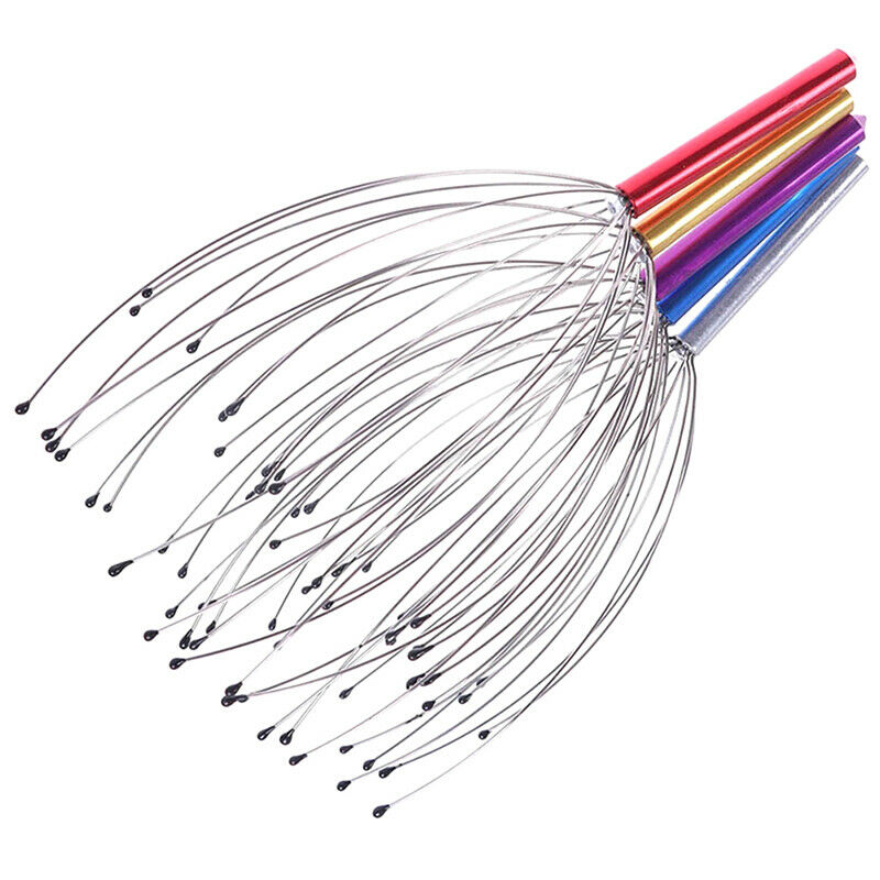 12 Finger Head Massager Octopus Scalp Neck Massagetool Scratcher Tension .l8