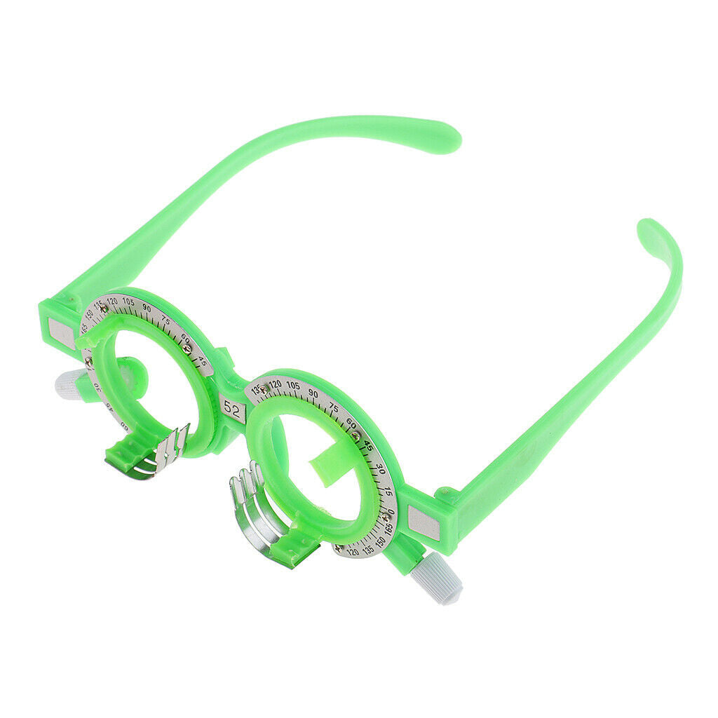 Optical Lens Trial Frame Eyeglass Optometry for Eyes 2mm 56mm Green Red High