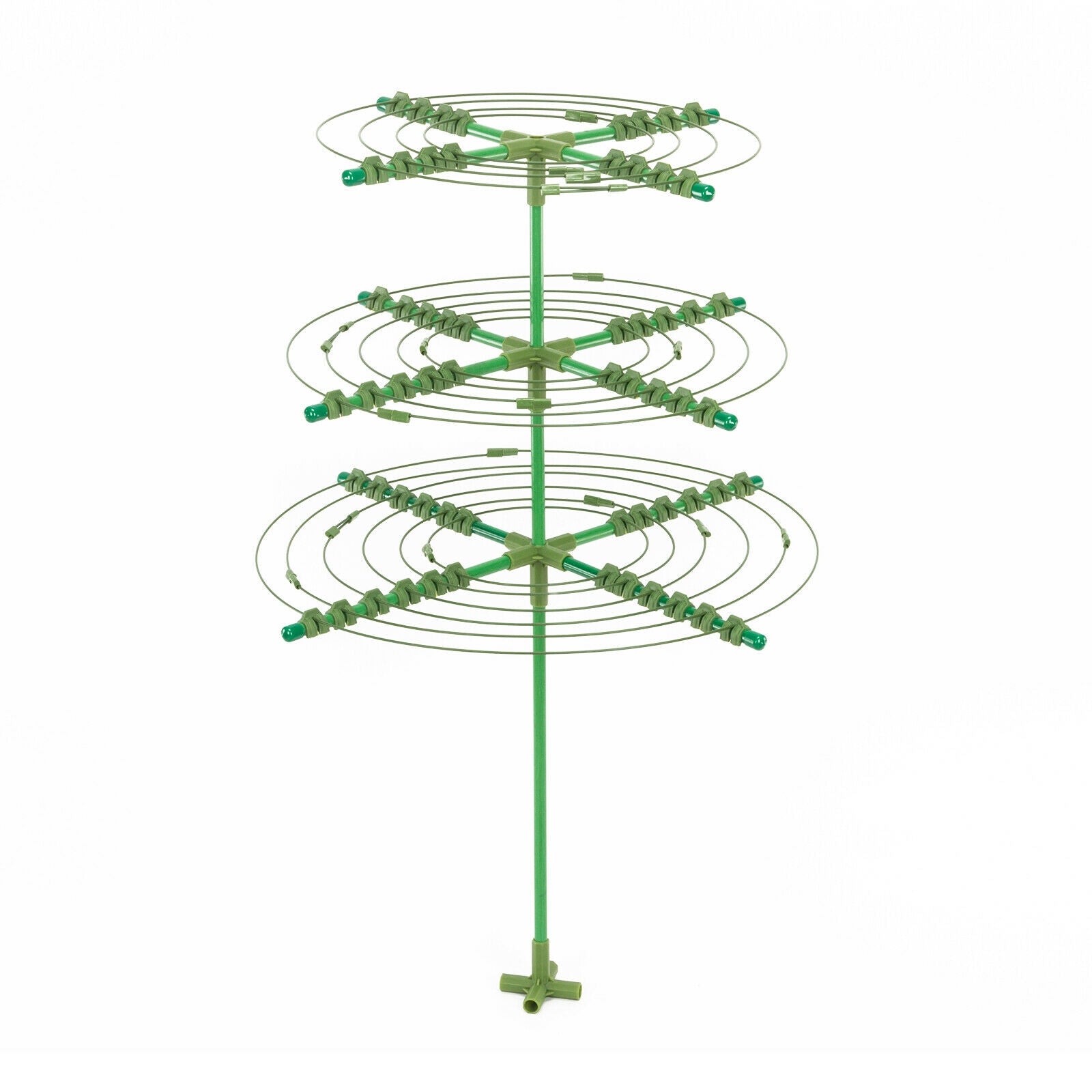 Garden Plant Support Cage Frame Ring Tie Metal Flower Climbing Frame Pile Set