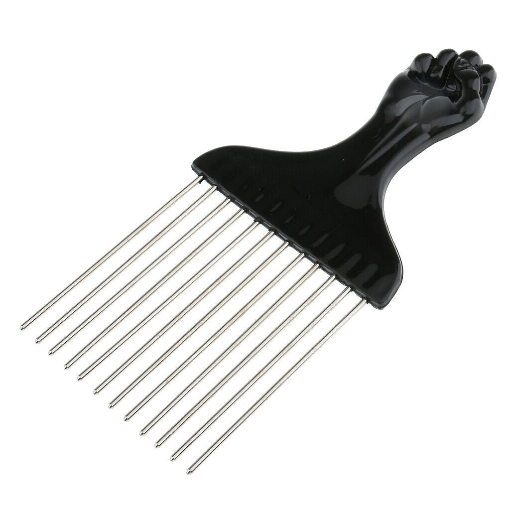 Stainless Steel Afro American Comb Hairdressing Styling Tool Hair Styling