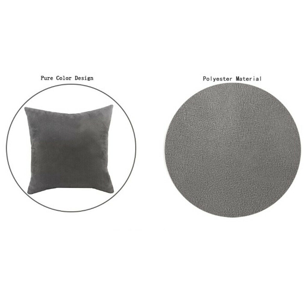 2x Velvet Square Pillow Covers Cushion Pillowcases Soft Bedroom 18x18inch