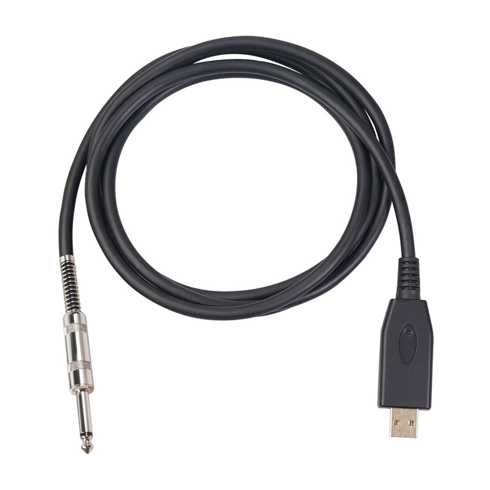 2M Guitar Bass 1/4'' inch 6.35mm   To USB Link Instrument Cable Adapter