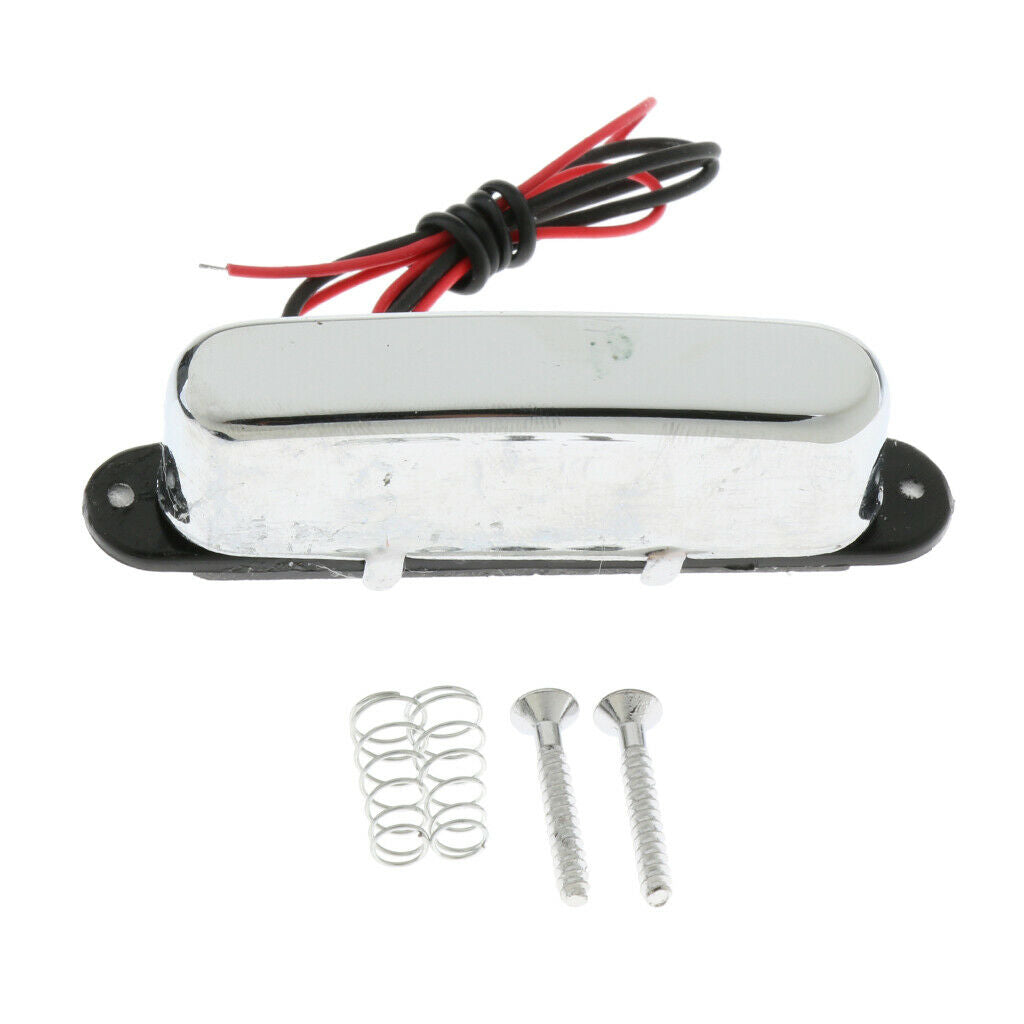 DIY Alloy Electric Guitar Neck Single Coil Pickup Chrome for   Guitar