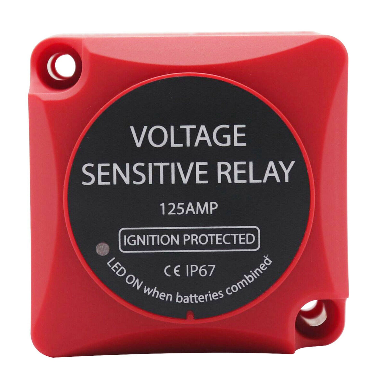 12V 125 Amp Dual Battery Smart Isolator Voltage Sensitive Split Charge Relay