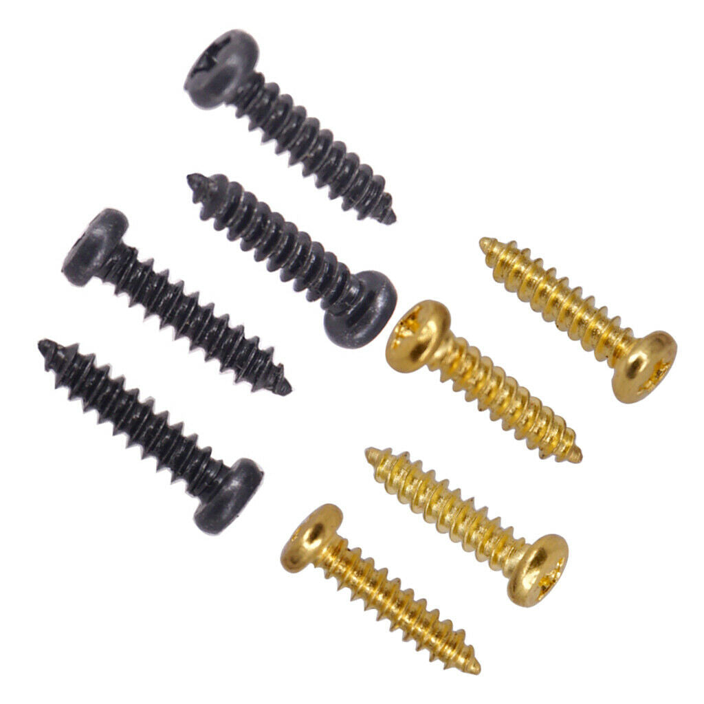 Iron 100 Pieces Tuning Peg Mounting Screws Pack for Electric/Acoustic Guitar