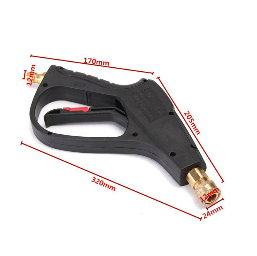 2320PSI High Pressure Car Washer Gun Cleaning Maintenance 3/8" Inlet 1/4" Outlet