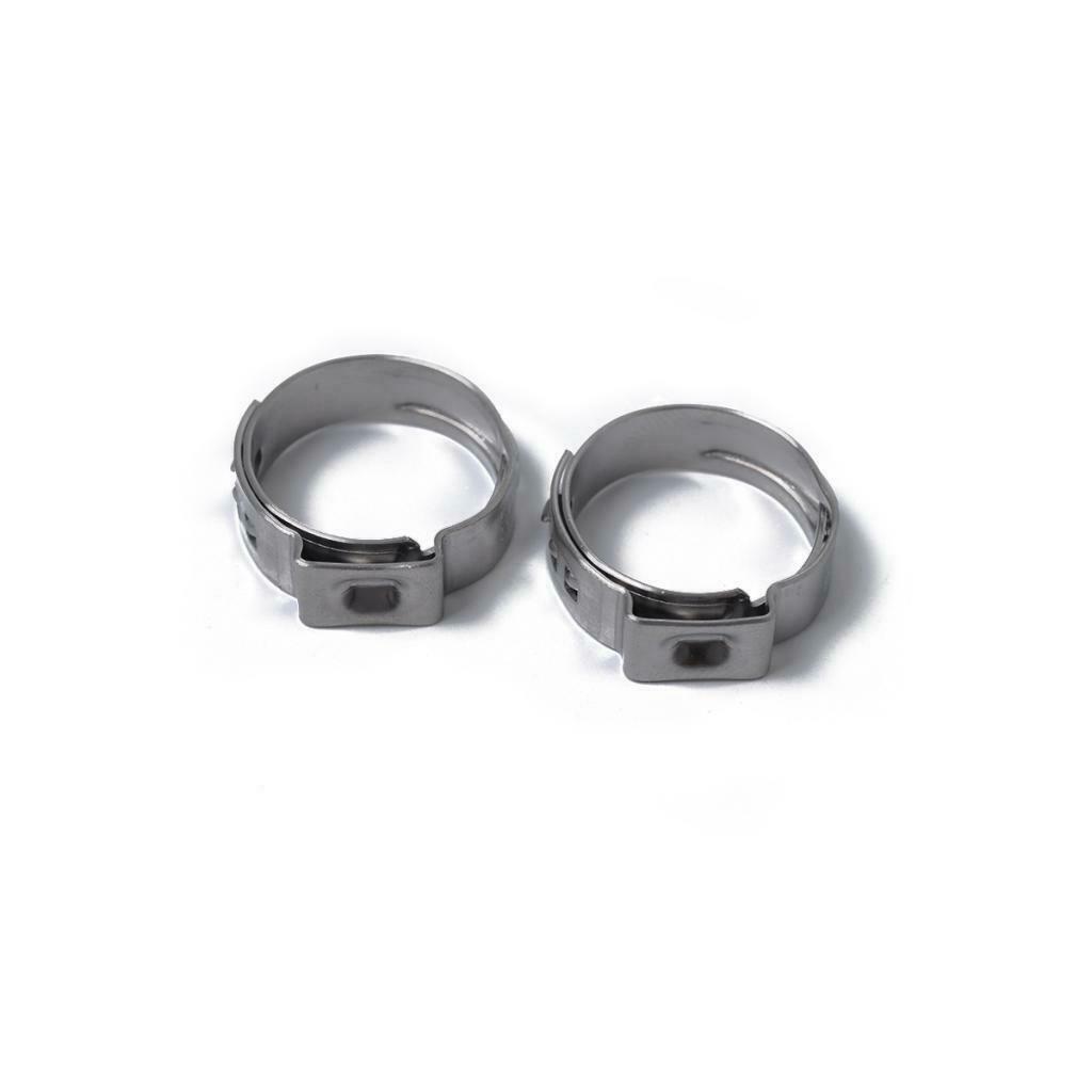 20 Pieces Steel One-ear Hydraulic Hose Clamps 19.4 22.6 Mm 20.3 23.5 Mm