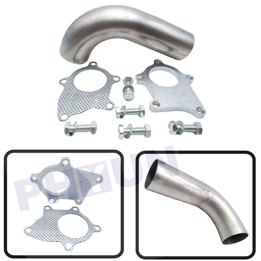 T3/T4 T04E 5 Bolt Flange Stainess 2.5" Turbo Exhaust Downpipe/Dump Pipe + Gasket