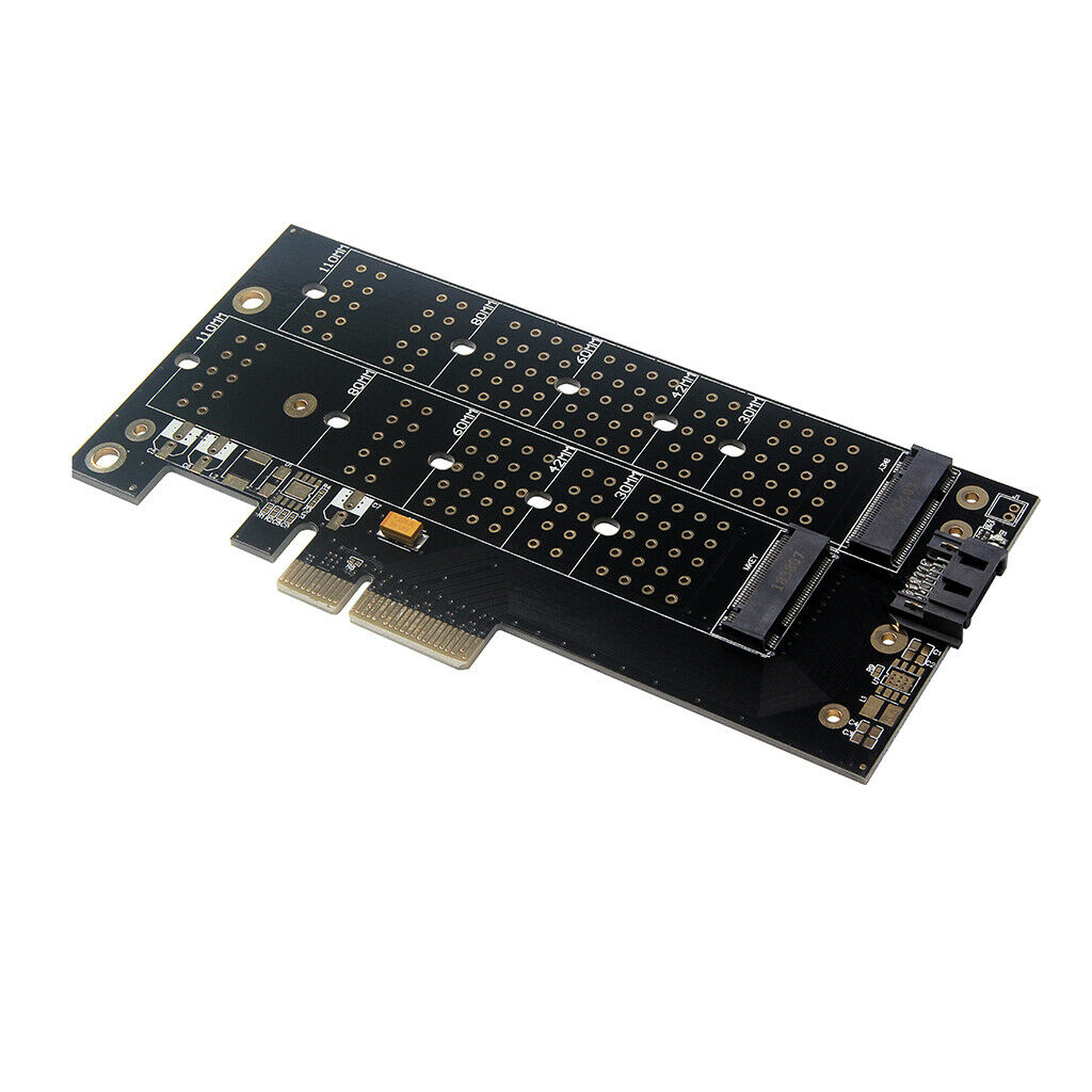 PCI-E 4X to M.2 SSD Adapter Card B-key + M-key M.2 + NVME Converter Card