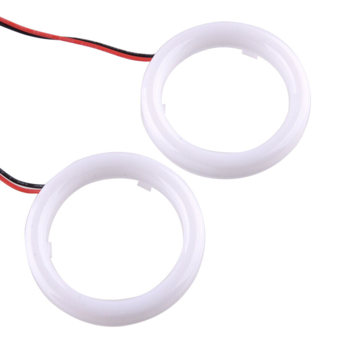 2x 60mm DRL LED Fog Light Projector Driving Lamp COB Angel Eye Halo Ring DRL