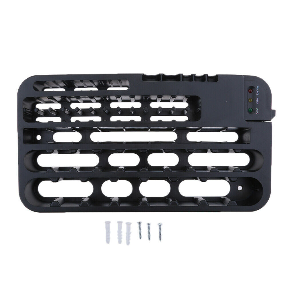 Battery Storage Holder Organizer &Battery  72pcs AA AAA 9V C D Battery