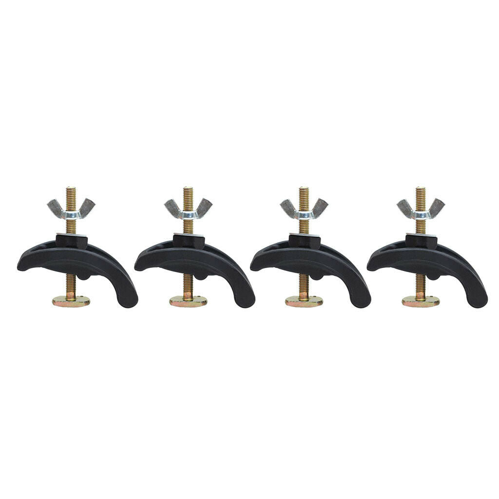 4Pieces CNC Arcuate Nylon Press Plate Clamp Pressing Hold Down Accs New 8cm