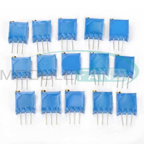15 Values 3296 Trimmer Trim Pot Resistor Potentiometer Kits M