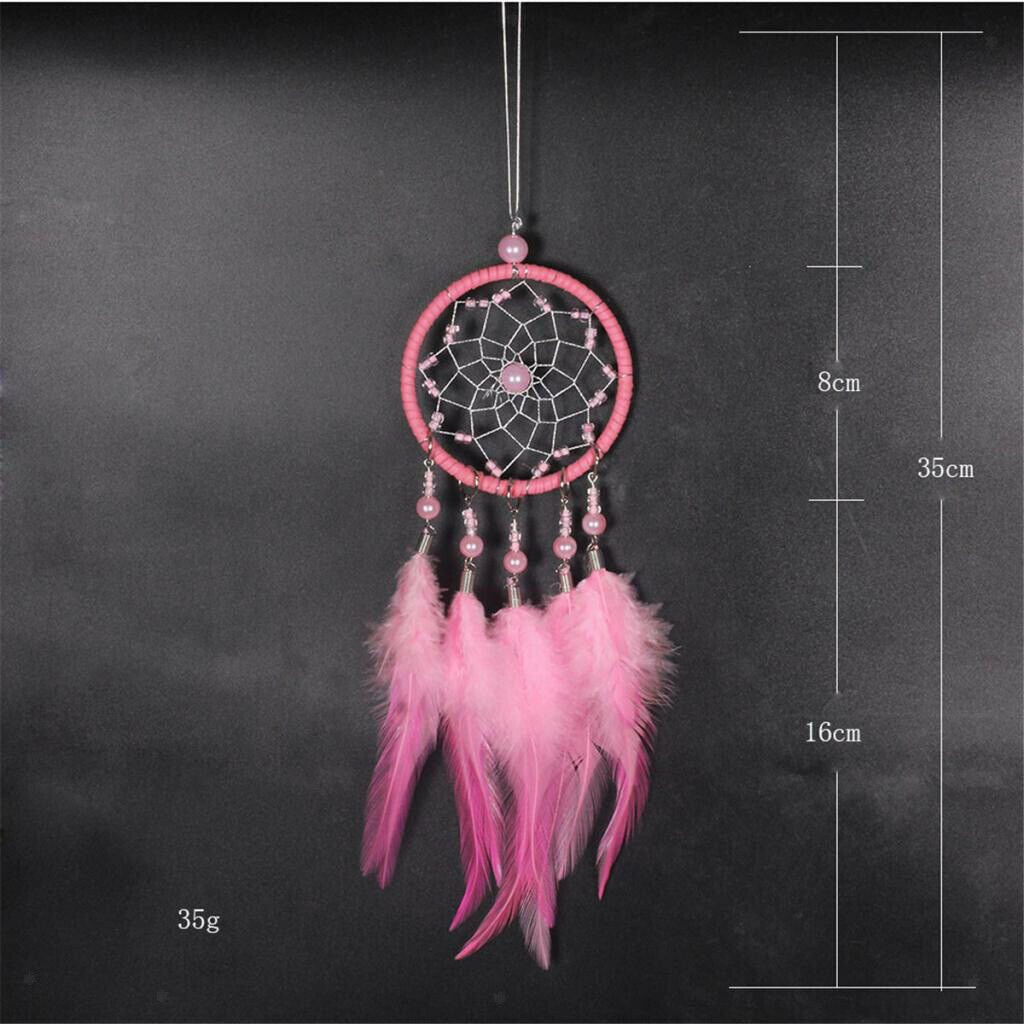 Pink Handmade Traditional Dreamcatcher Good dreams