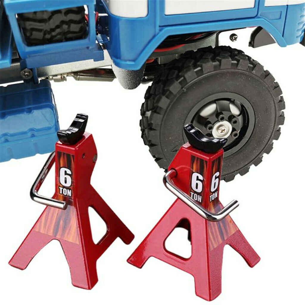 2x Metal 6T & 3T Lifting Jack Stand RC Car SCX10 D90 D110 RC4WD Accs Parts