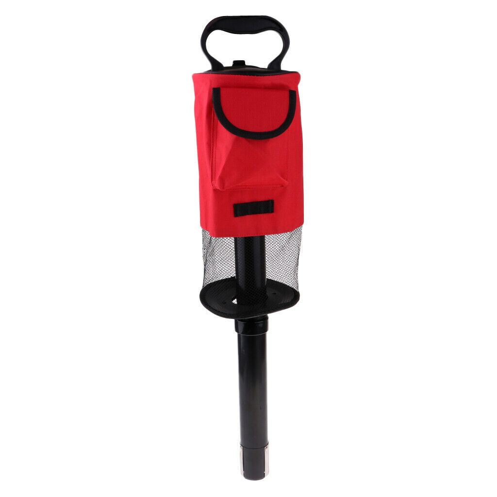 Golf Ball Picker Shag Bag Putter Portable Retriever Ball Storage Holder