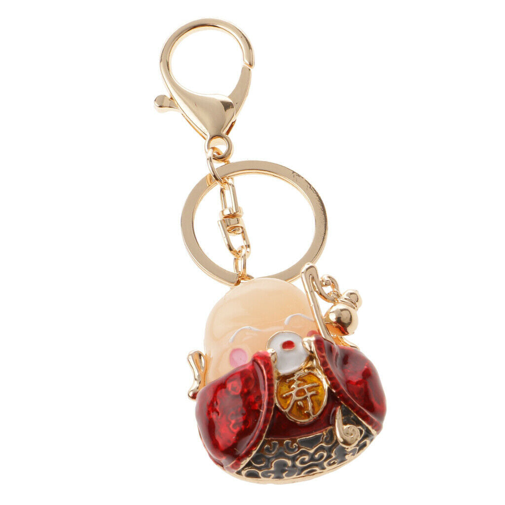 God of Longevity Car Bag Charm Pendant Key Chain Ring Keyring Keyfob Gifts