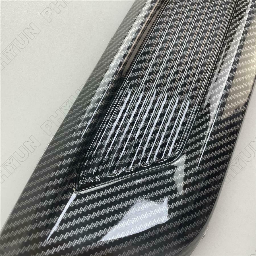 2x Carbon Fiber Style Car Air Flow Intake Hood Scoop Vent Trim Decorative Cover