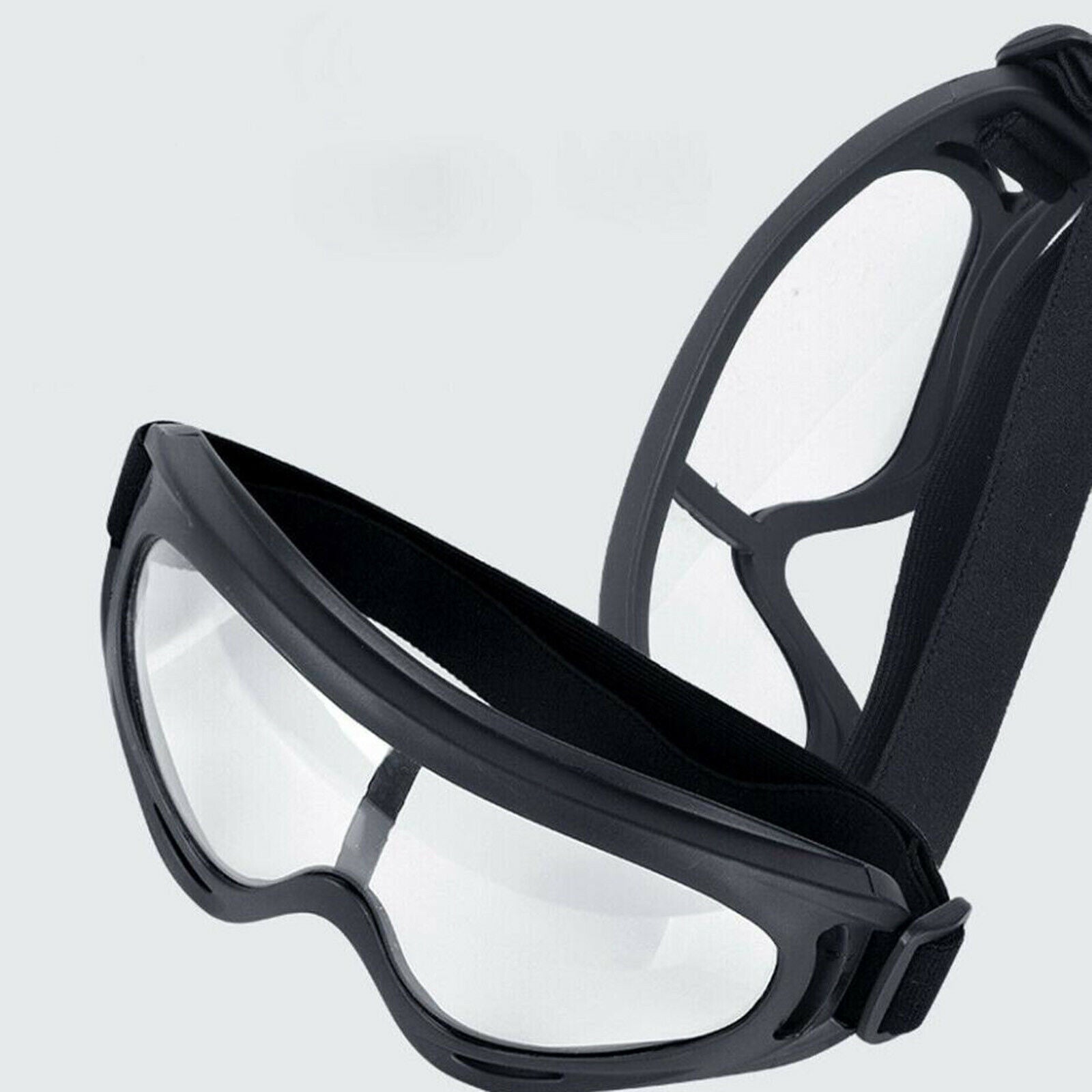 2Pcs/Set Sports Windproof Clear Safety Glasses Goggles Protective Eye Protection